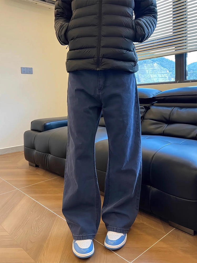 Streetwear Brand Jeans - Cleanfit French Work Blue Men's Autumn