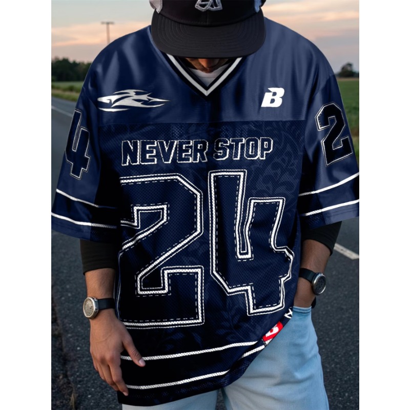 2026 Summer Vintage Men's Over - Streetwear Brand Football Jersey 评论和价格