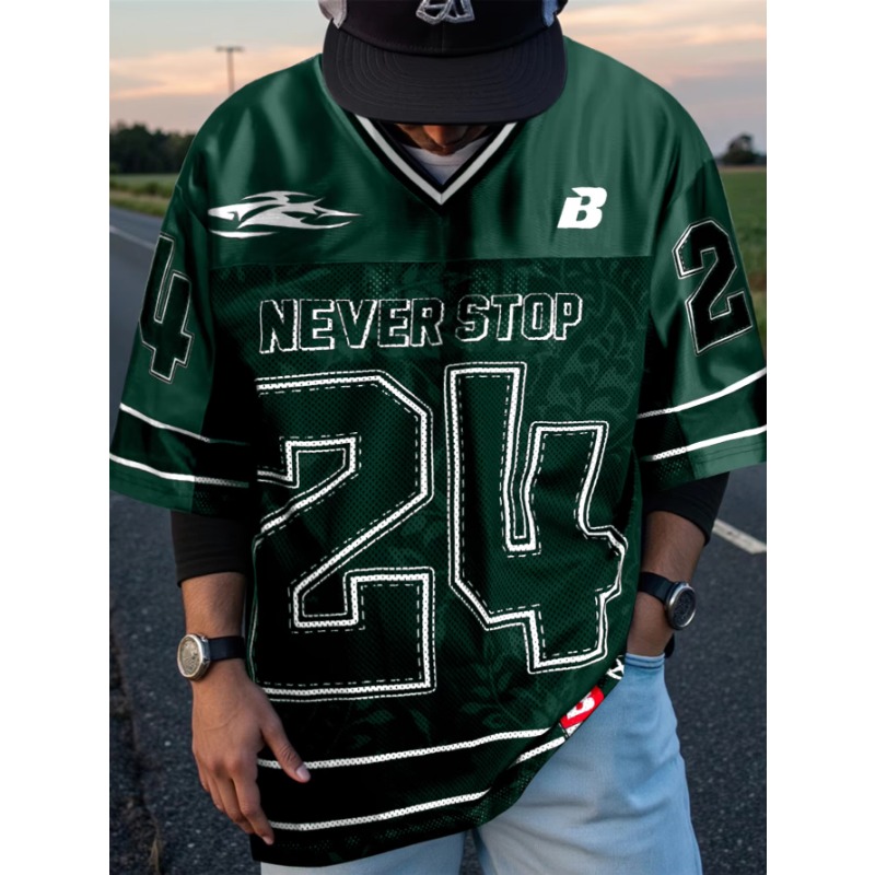 2026 Summer Vintage Men's Over - Streetwear Brand Football Jersey 评论和价格