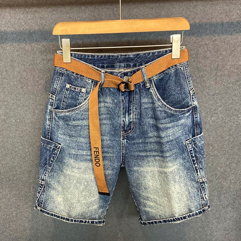 Summer Men's Casual Denim Shor - Streetwear Brand Jeans 评论和价格